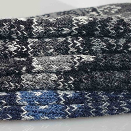 3-pack strumpor i alpackaull i färgerna grå, ljusgrå och blå