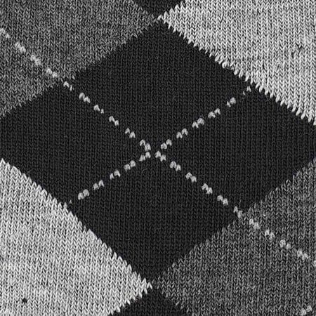 Svarta herrstrumpor med rutigt mönster från AZOZA, storlek 39-46