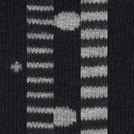 ESPRIT Dots & Stripes Black, 5-pack svarta damstrumpor, detaljbild mönster svart