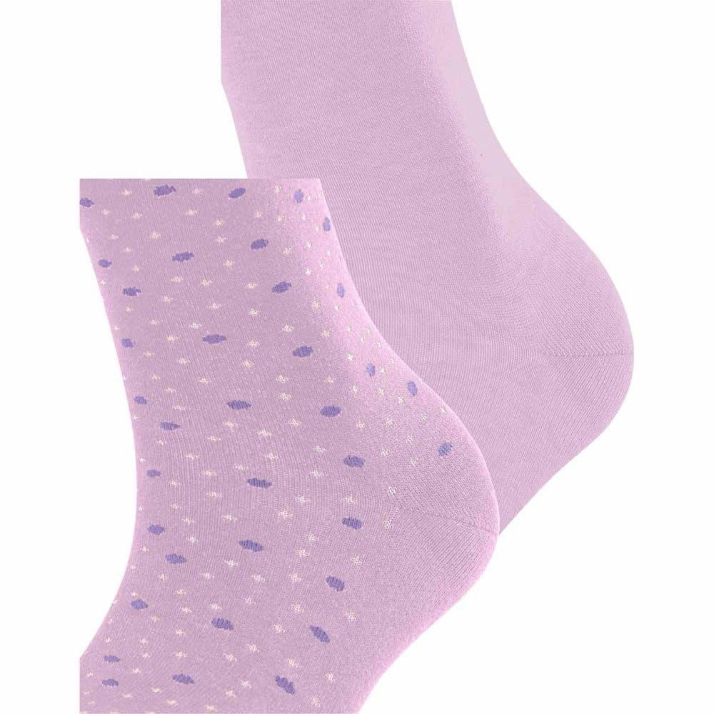 ESPRIT Playful Dot Lupine, damstrumpor i rosa, detalj av hälen