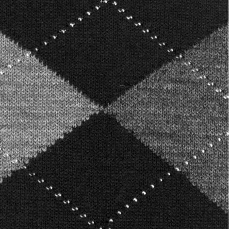 BURLINGTON Marylebone Knästrumpor Black, mönster i svart-grå-mörkgrå