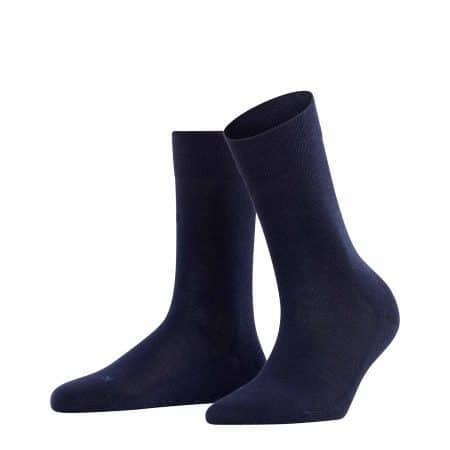 FALKE Sensitive London Dark Navy, damstrumpor för känsliga fötter, mörkblå