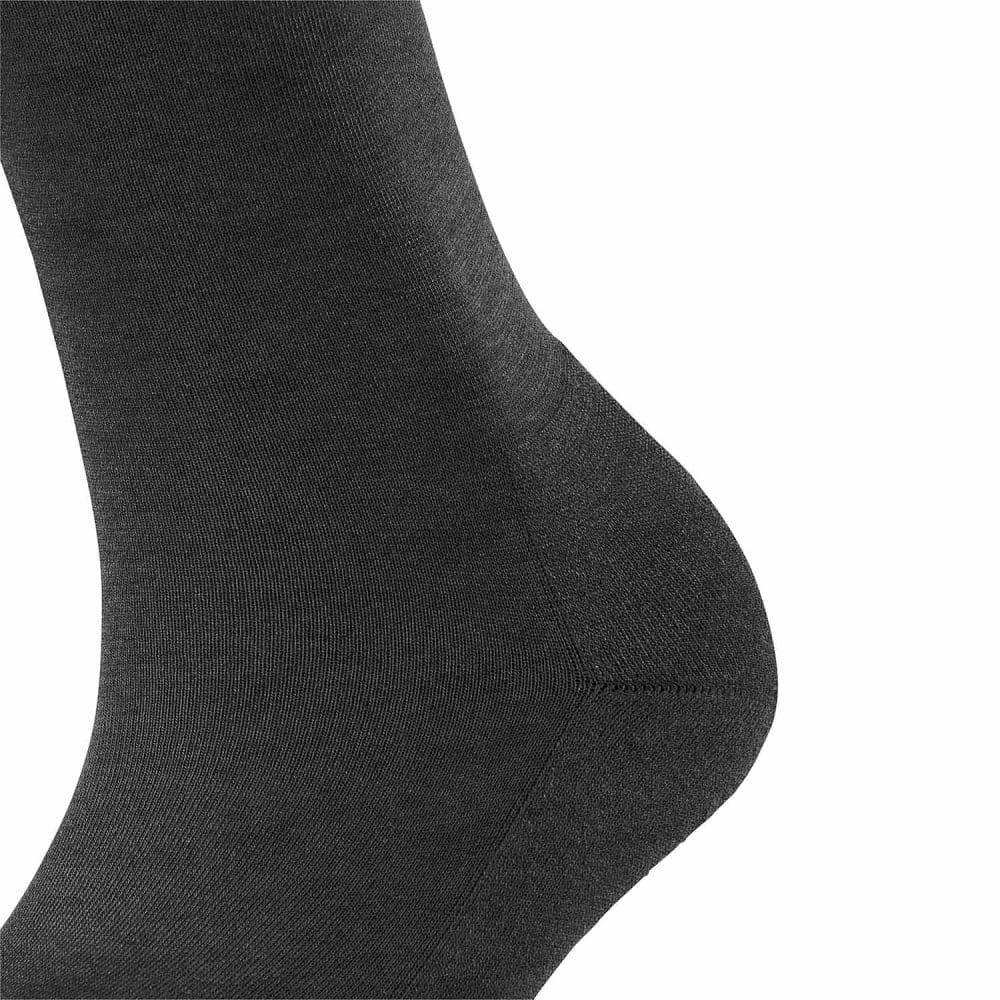 FALKE ClimaWool Antracit, detalj av hälen