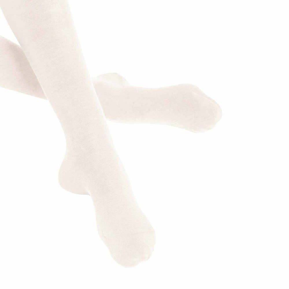 Falke Softmerino overknee strumpor cream, detalj av foten