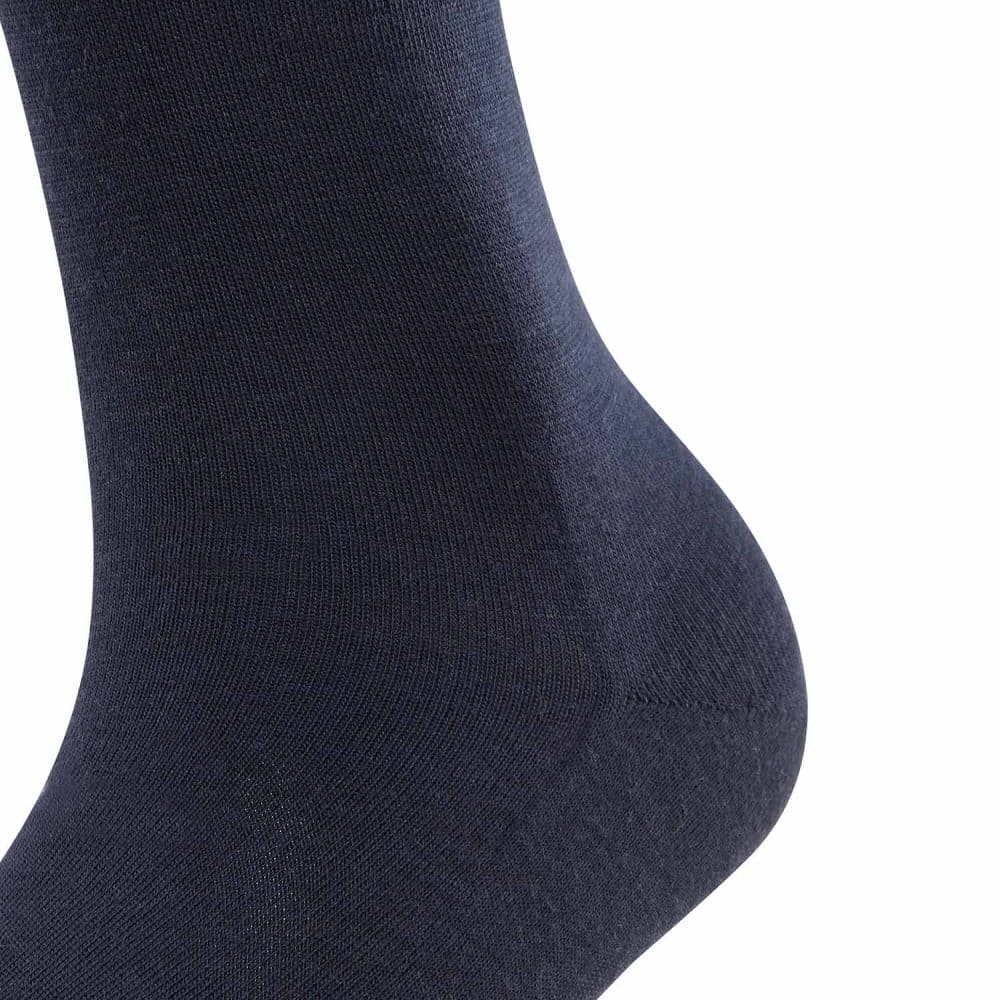 FALKE Softmerino Dark Navy knästrumpor, detaljbild av hälen