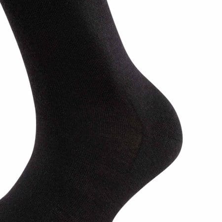 FALKE Softmerino Black, detalj av hälen