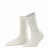 FALKE Cosy Wool Off-White, naturvita damstrumpor med lyxig cashmere-merinoull-blandning