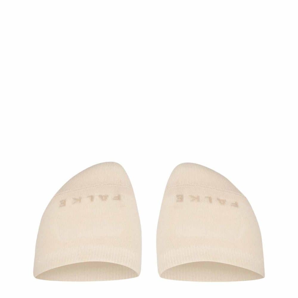 Falke Toe Sock Cream, beigefärgade halvsocka för mules eller tofflor