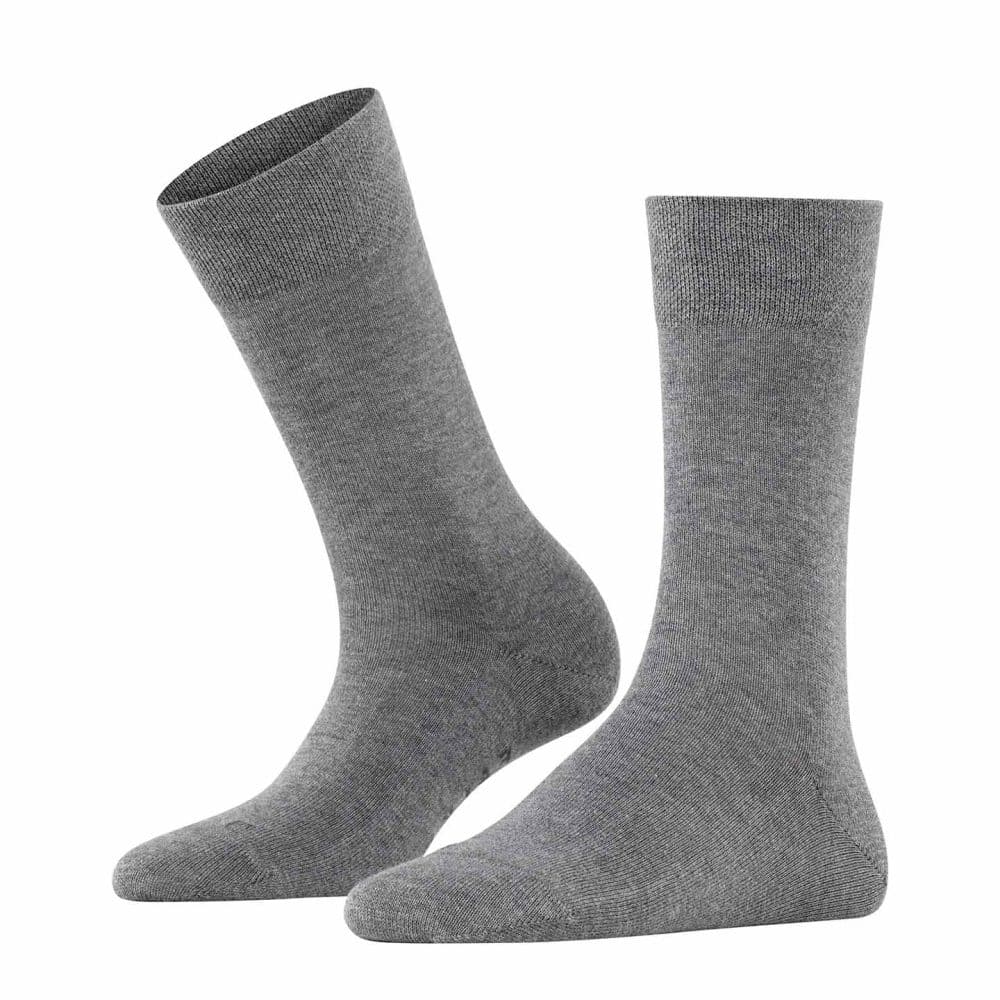 FALKE Sensitive London Light Grey, ljusgråa damstrumpor för känsliga fötter / diabetiker