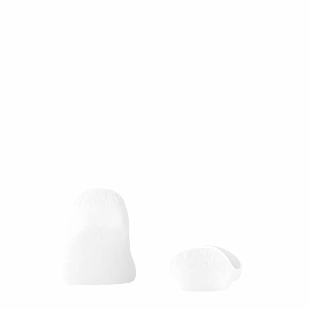 Falke Steps Medium White, vita osynliga strumpor för ballerinaskor, loafers och espandrillos