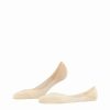 Falke Steps Medium Cream, beigefärgade osynliga strumpor för ballerinaskor, loafers och espandrillos