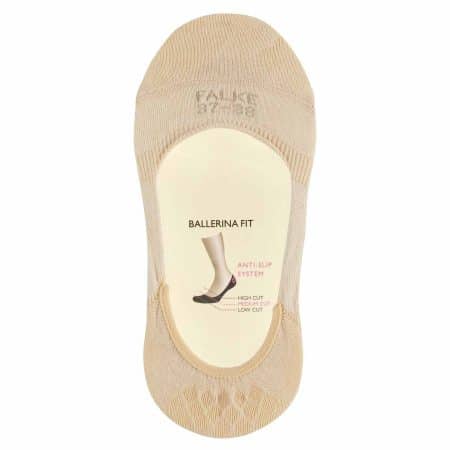 Falke Steps Medium Cream, beigefärgade osynliga strumpor för ballerinaskor, loafers och espandrillos