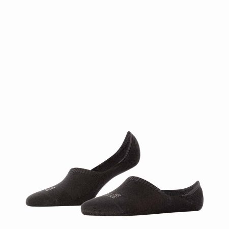 Falke Steps High Black, svarta osynliga strumpor