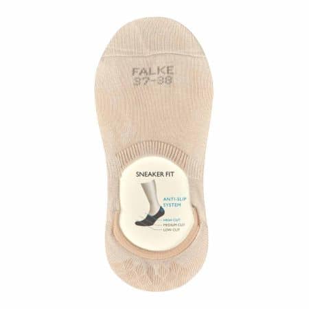 Falke Steps High Cream, hudfärgade osynliga strumpor för sneakers och loafers