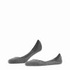 Falke Invisible Steps Black, svarta osynliga strumpor för ballerinaskor, loafers och espadriller