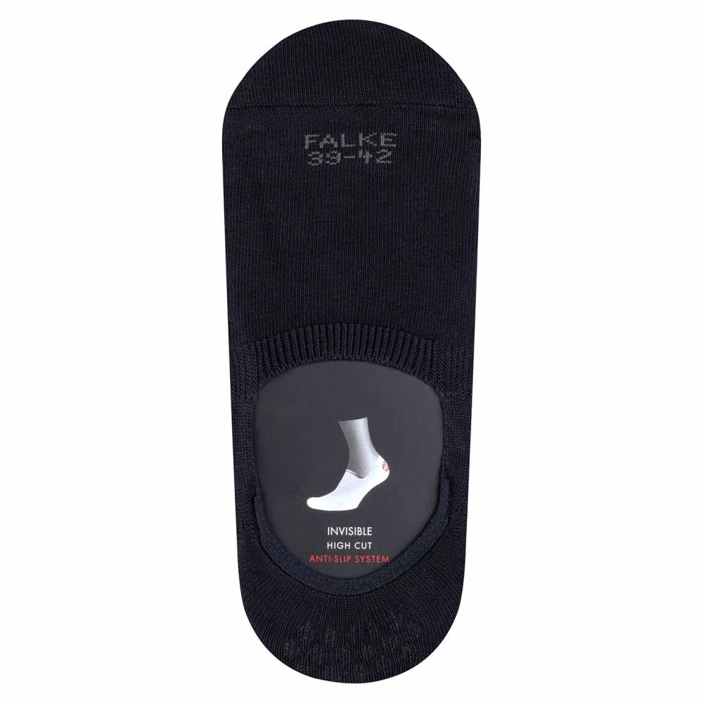 FALKE Steps High Cut Men Black, osynliga sneakersstrumpor i svart