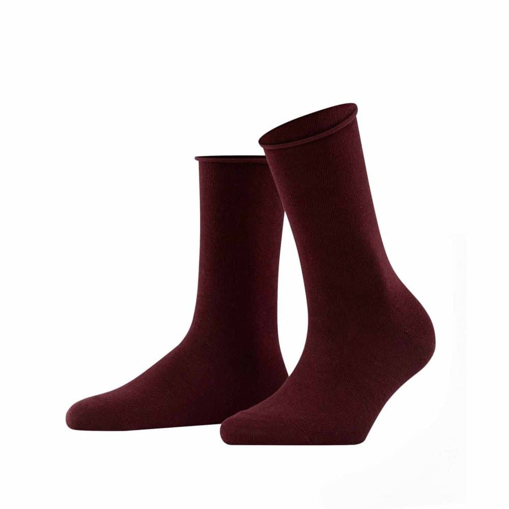 FALKE Happy Giftbox Black, 3-pack damstrumpor i bomull, färg burgundy