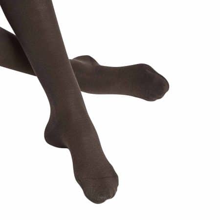 Falke Softmerino overknee strumpor dark brown, detalj fot