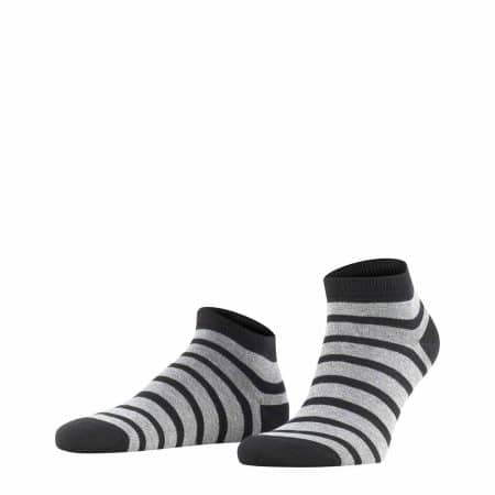 FALKE Happy Box Sneaker Grey, grå-svarta ränder
