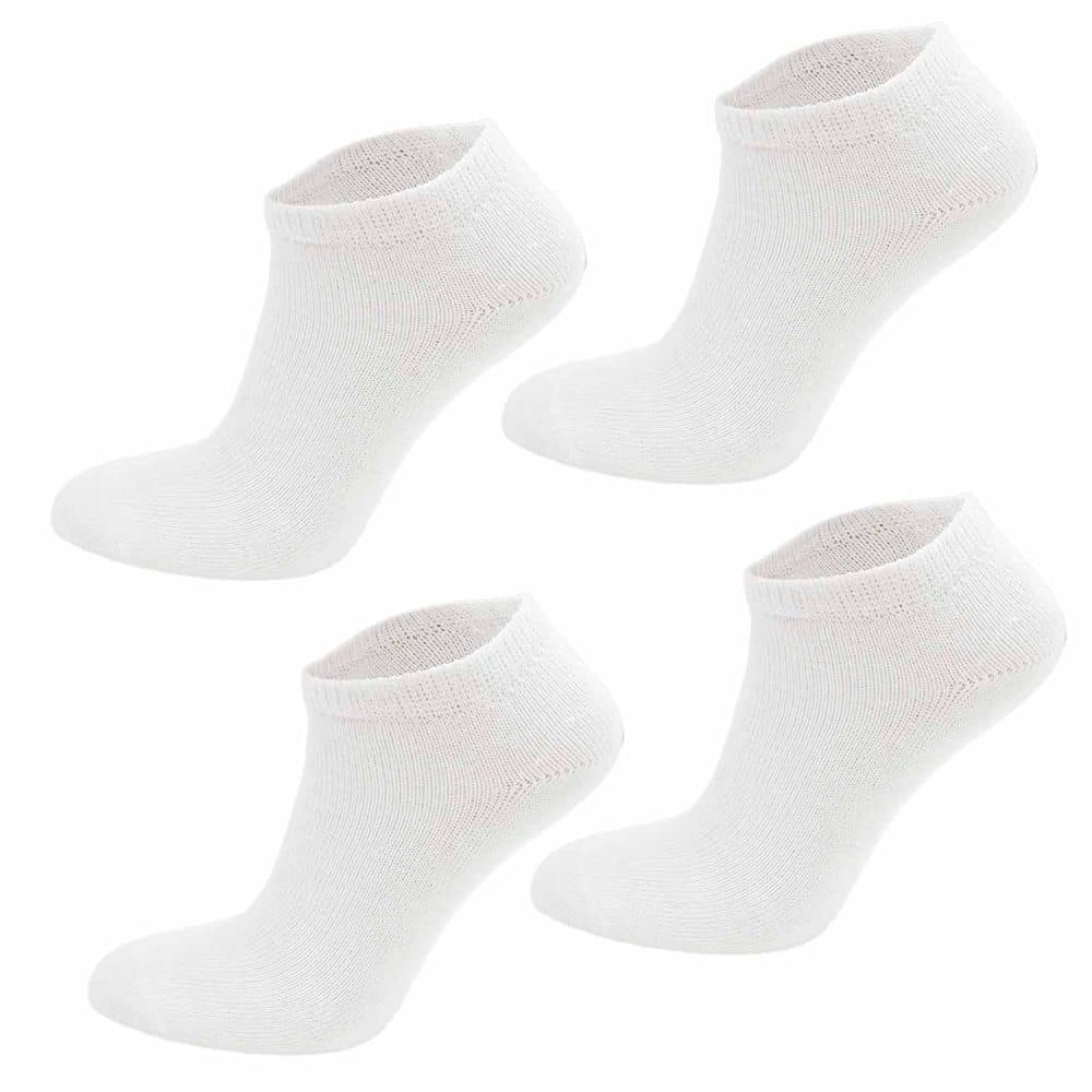 Bola Low Sock vit dubbelpack ankelstrumpor