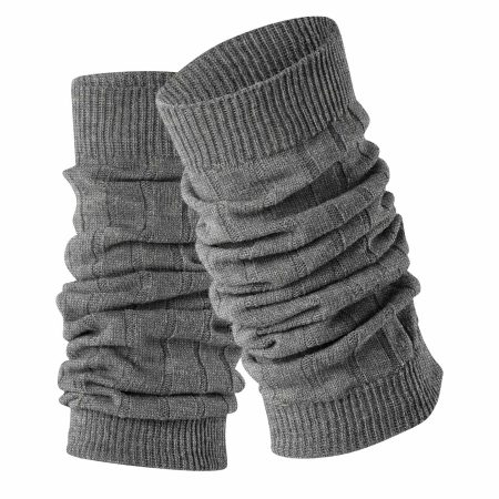 Burlington Soft Rib Woman Light Grey armvärmare och benvärmare i ljusgrått